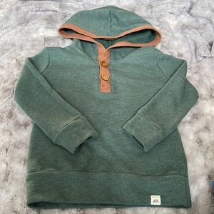 LuLu and Roo Emerald and canal button hoodie